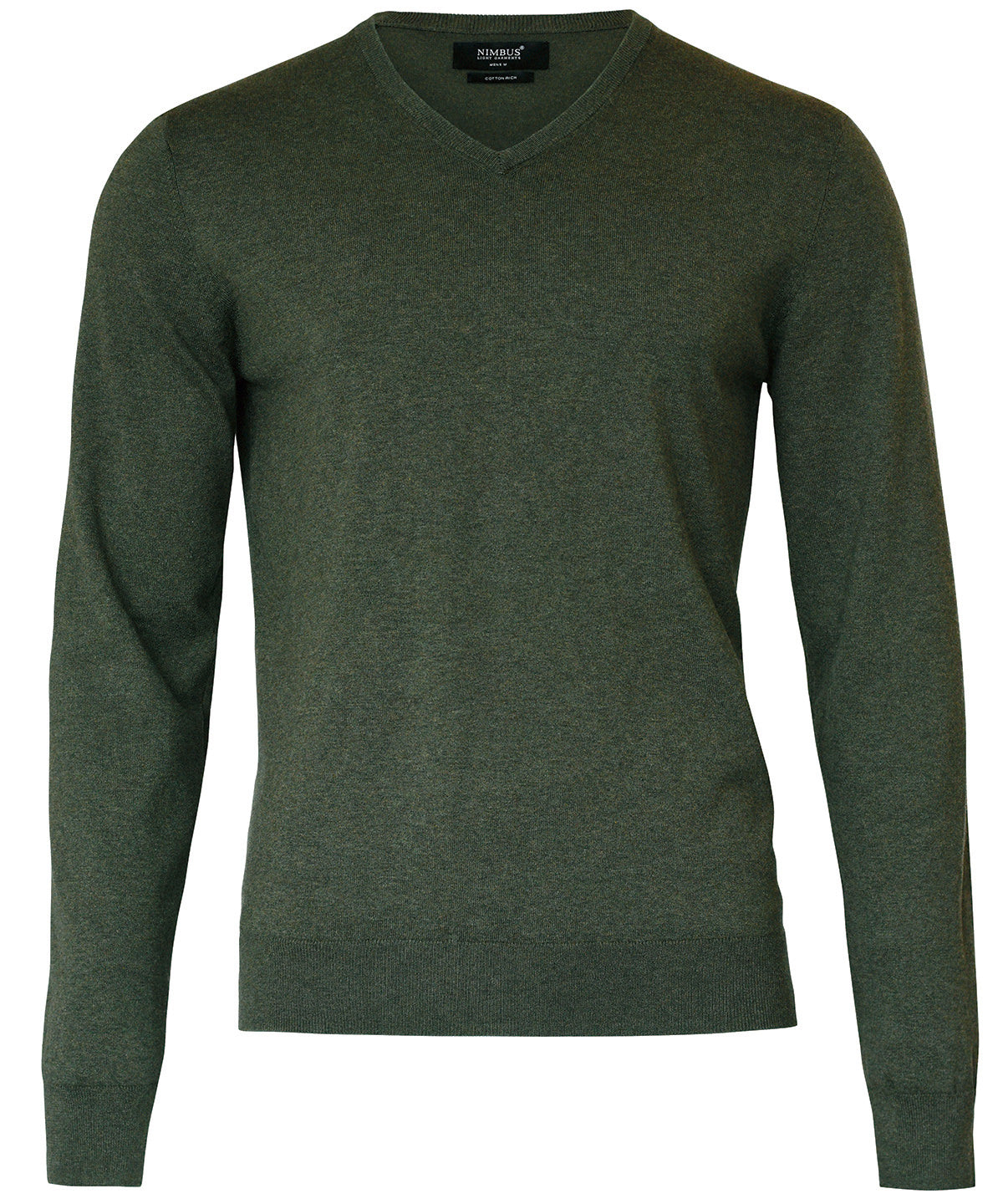 Brighton  elegant v-neck knit | olive melange