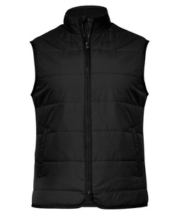 Hudson  horizontal quilted gilet | black
