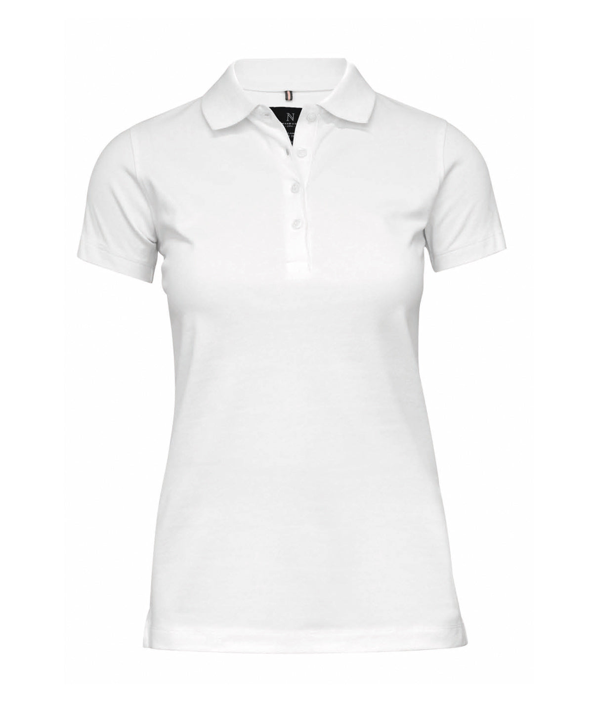Womens Harvard classic  stretch deluxe polo | white