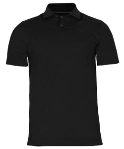 Princeton - Stretch deluxe cutaway polo | black