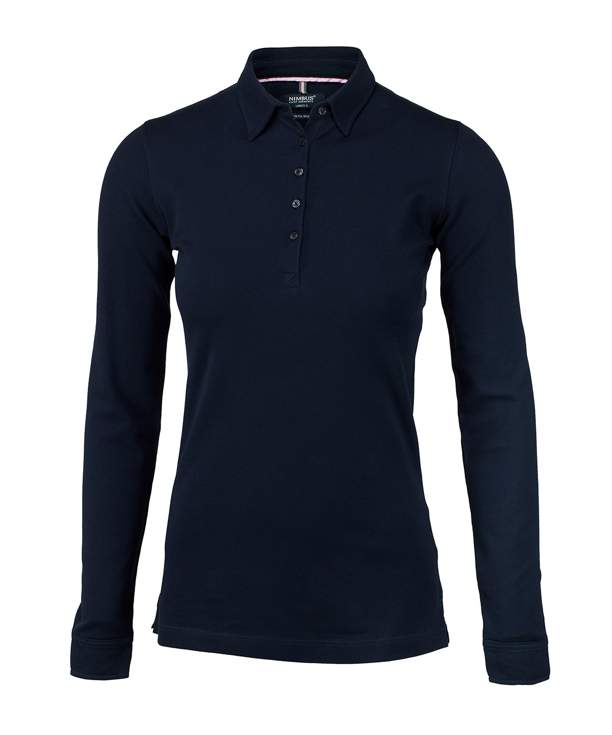 Womens Carlington  deluxe long sleeve polo | dark navy