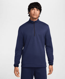 Nike Tour half-zip piqu top | black/white