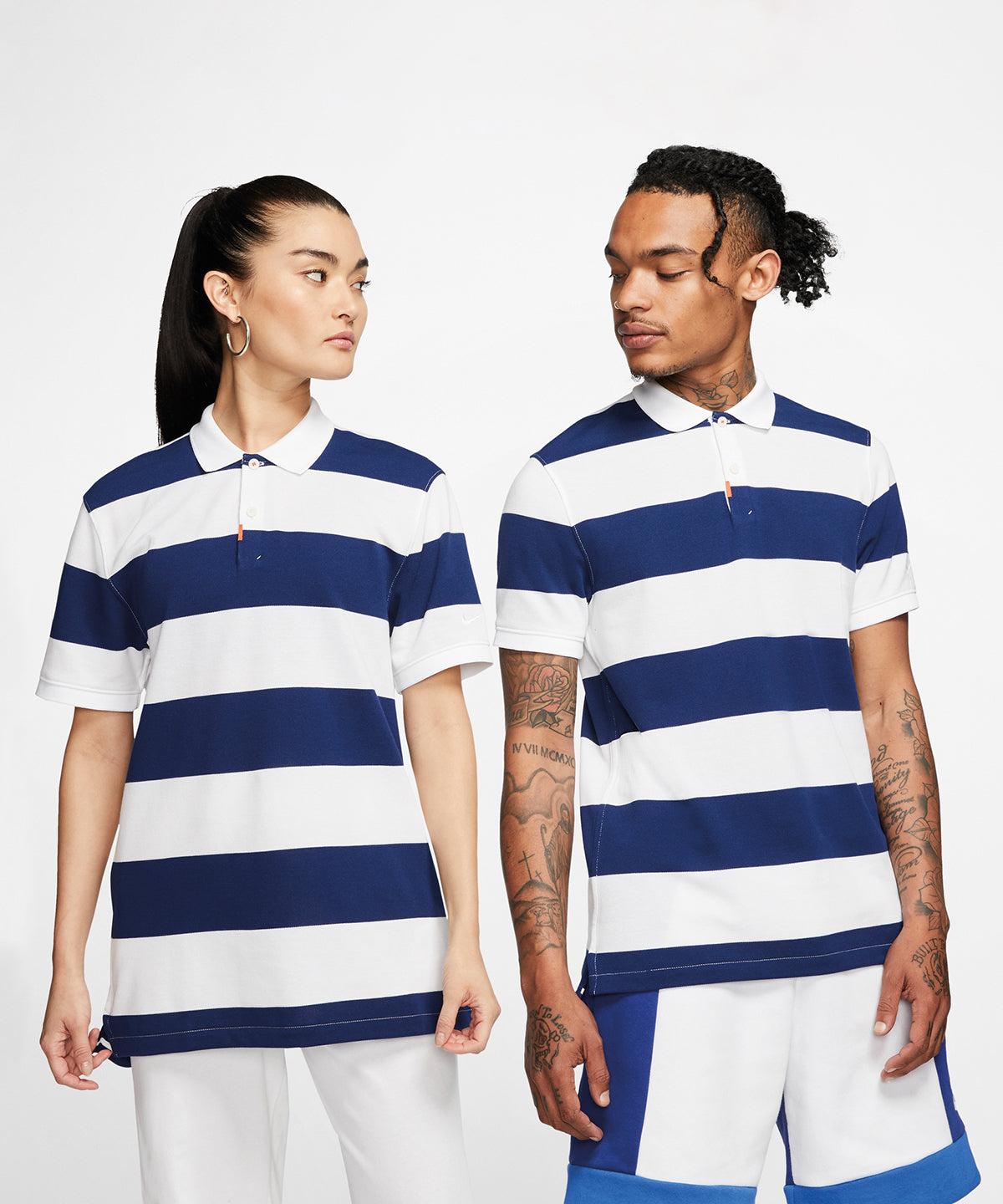 The Nike polo golf stripe slim | Blue Void/White/White