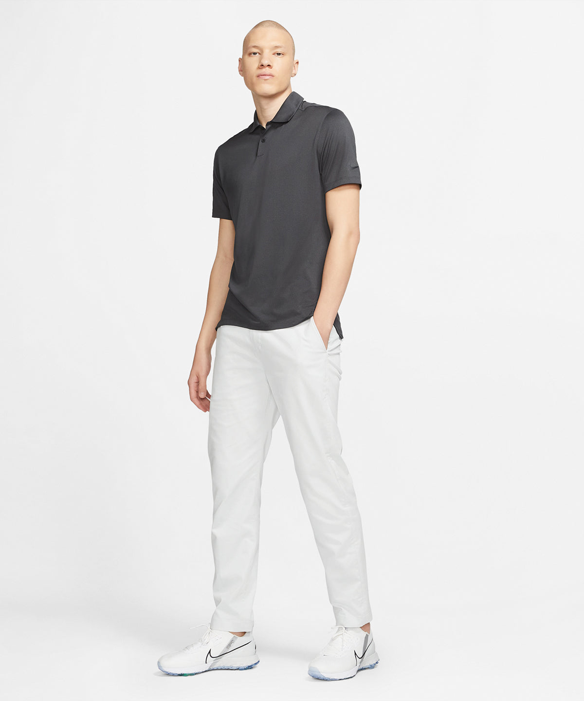 Nike Dry Vapor jaquard polo | Black/Black