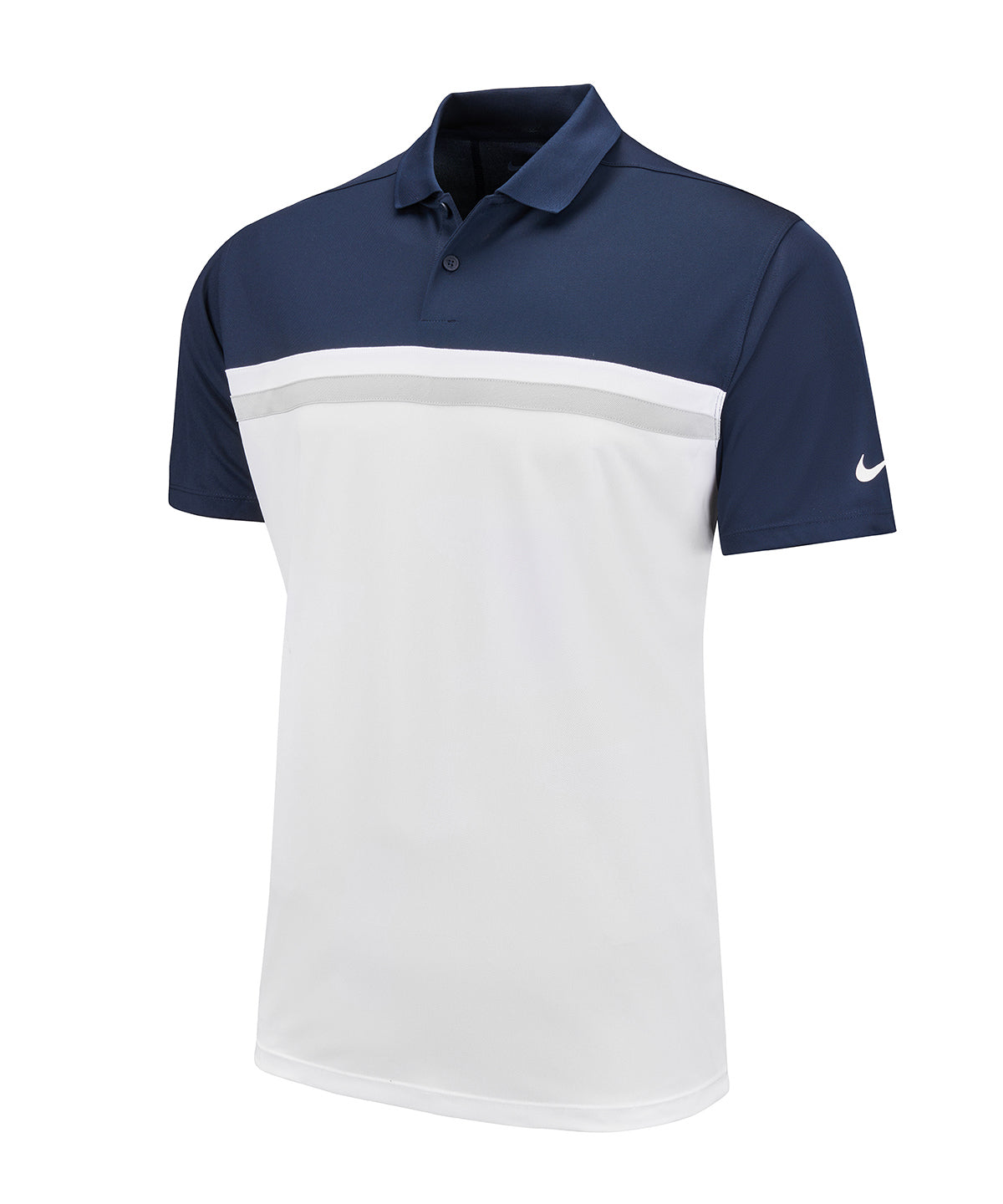 Nike Victory colour block polo | obsidian / white / light smoke grey / white