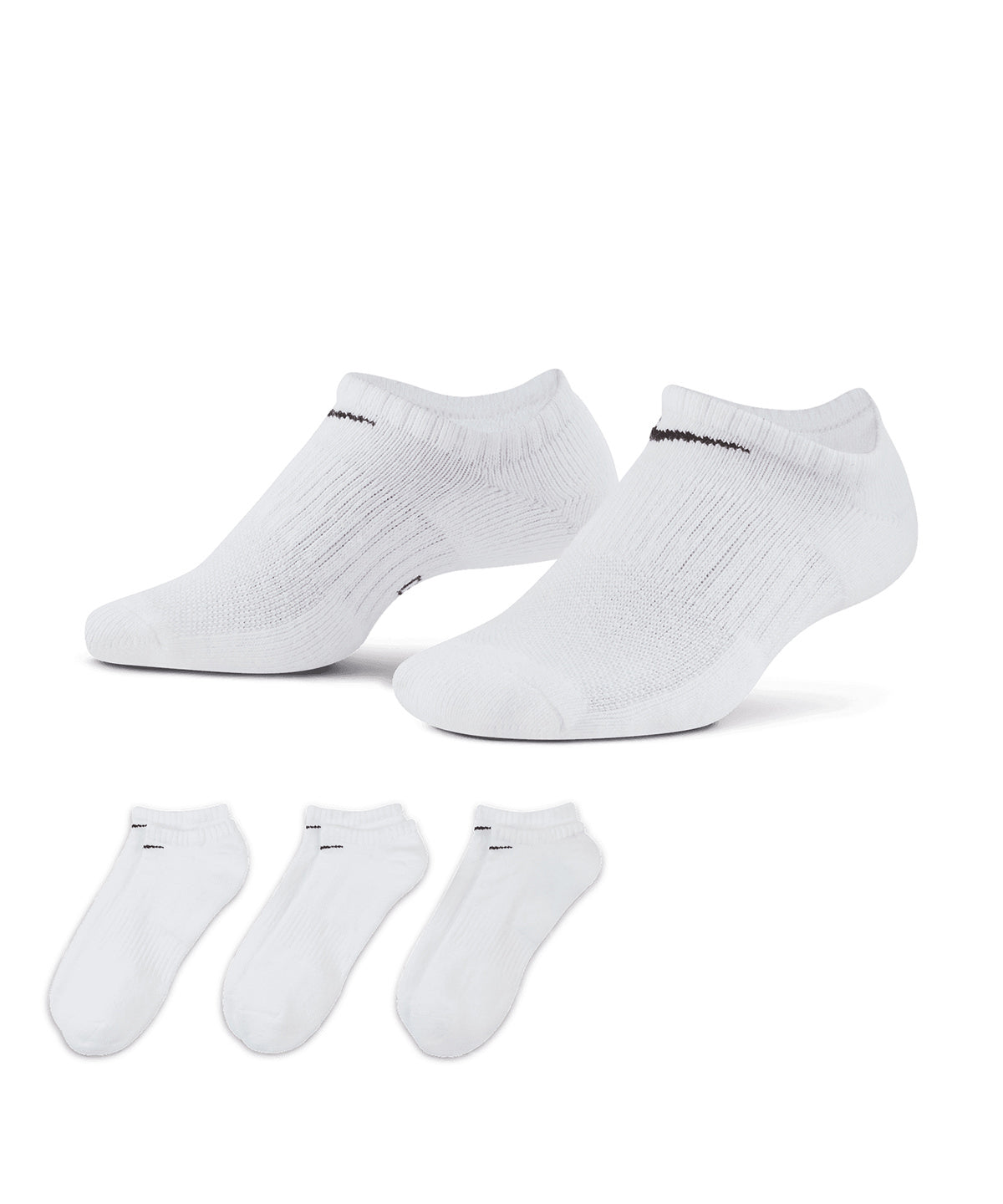 Nike everyday cushioned no show socks (3 pairs) | white