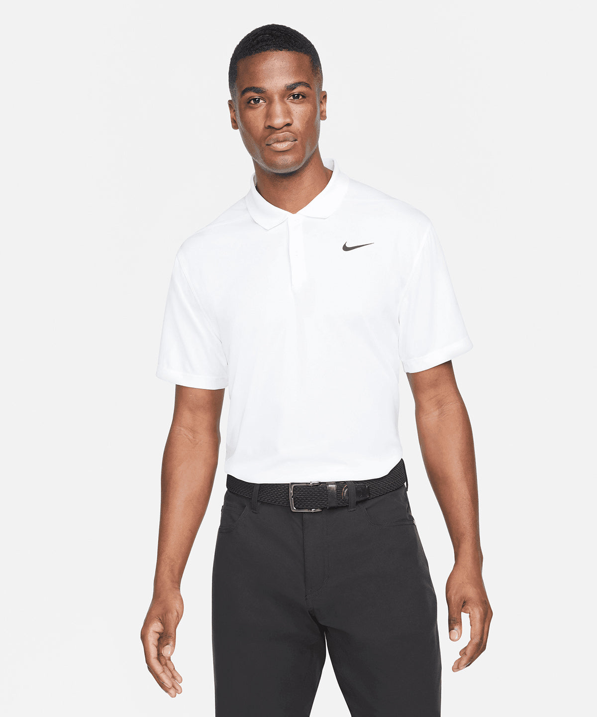 Nike Dri-FIT victory solid polo | white/black