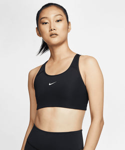 Womens Nike Dri-FIT Swoosh one-piece bra | black/white