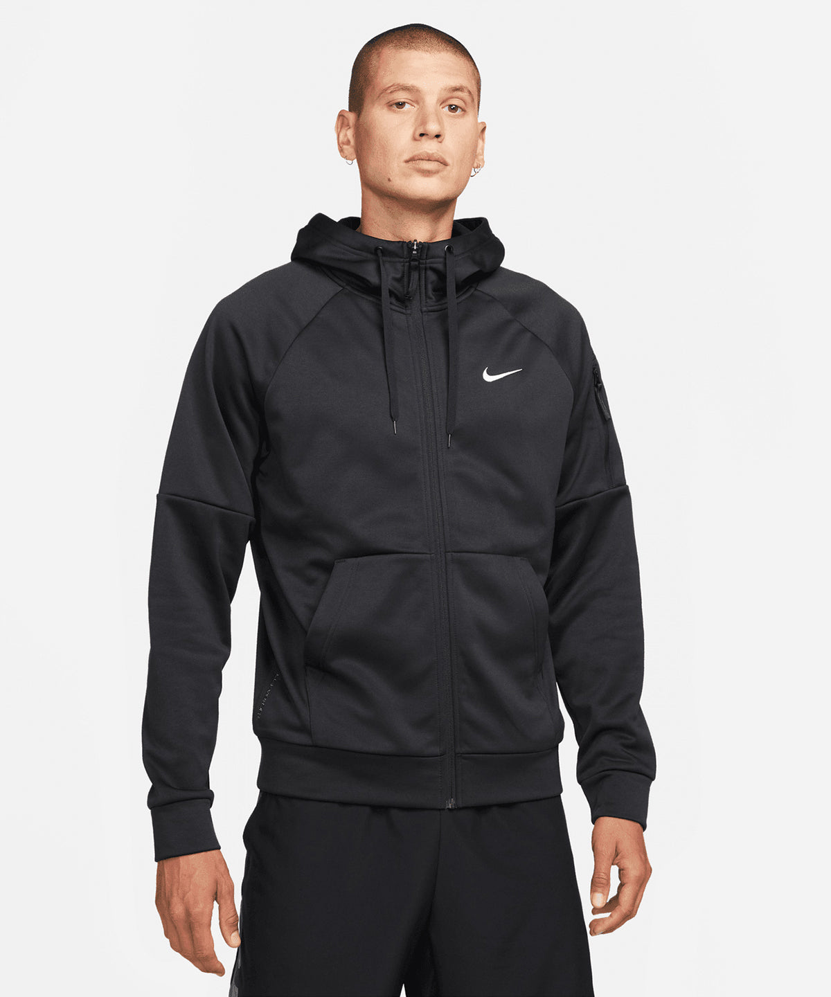nike black logo hoodie