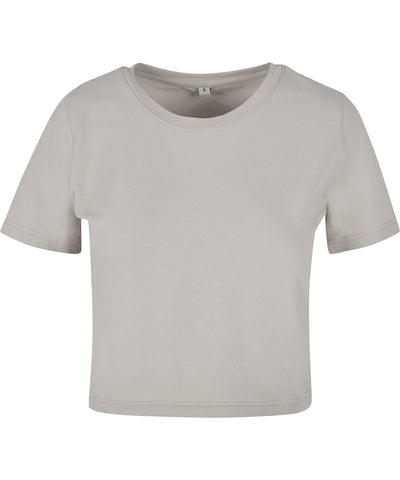 Womens cropped tee | light asphalt