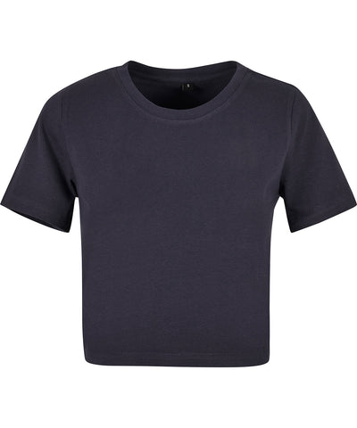 Womens cropped tee | navy