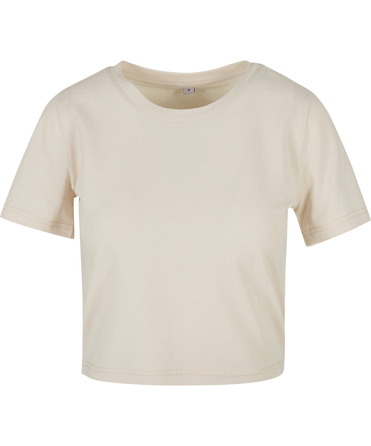 Womens cropped tee | sand