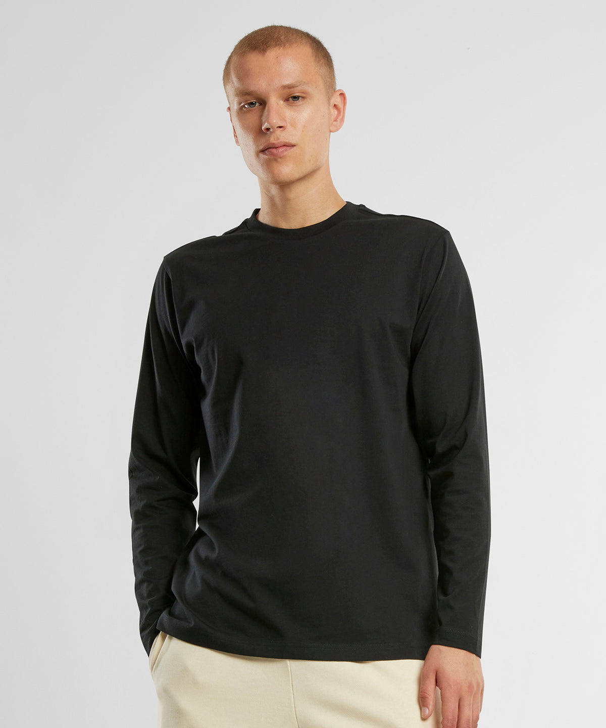 Regular fit long sleeve shirt | black