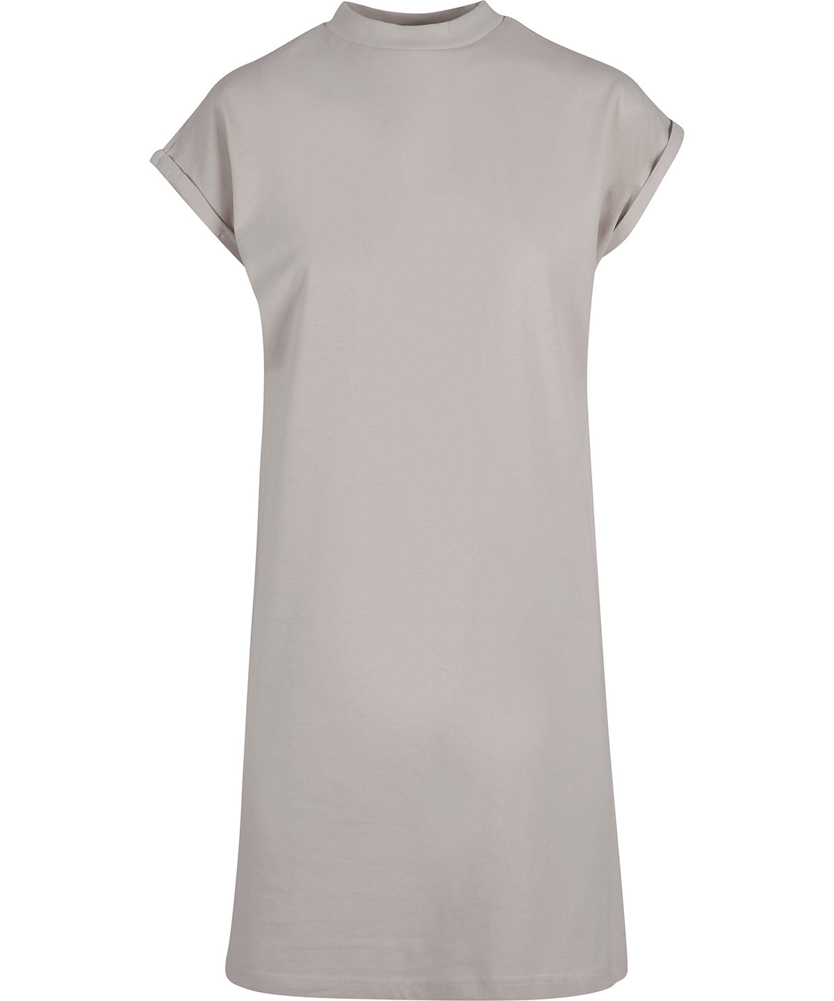 Womens extended shoulder dress | light asphalt