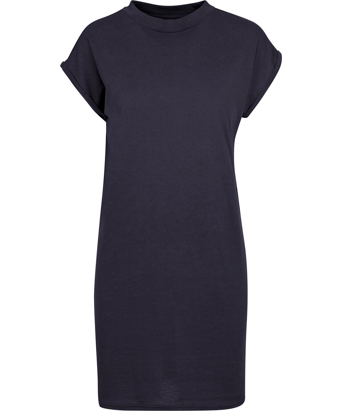 Womens extended shoulder dress | navy