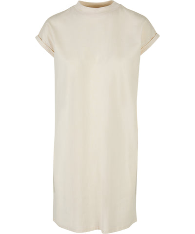 Womens extended shoulder dress | sand