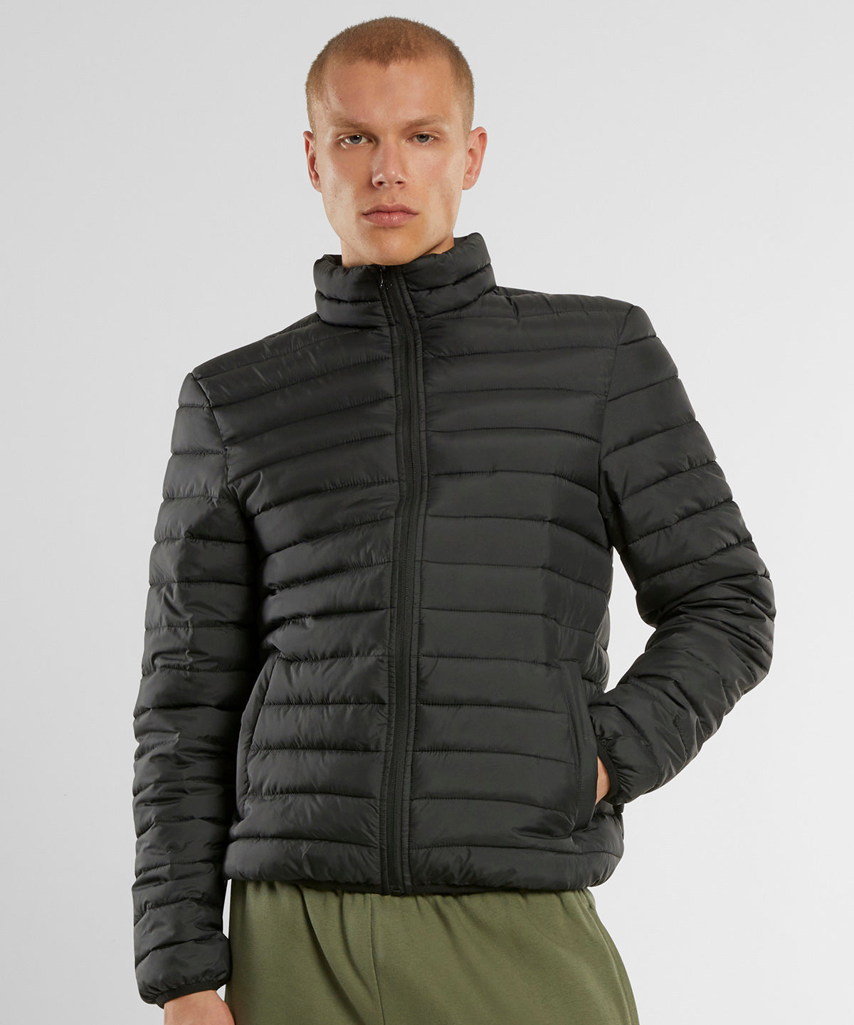 Light puffer jacket | black