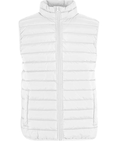 Womens light puffer vest | white