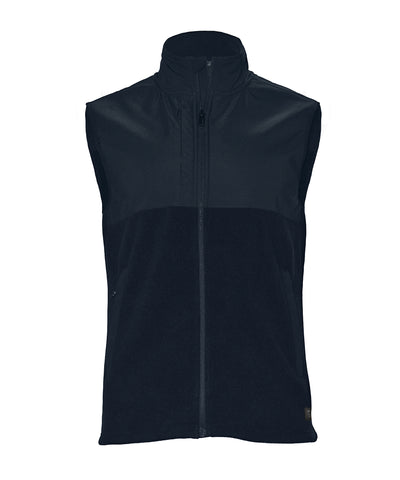 Highland - Fashionable yoke fleece vest | navy