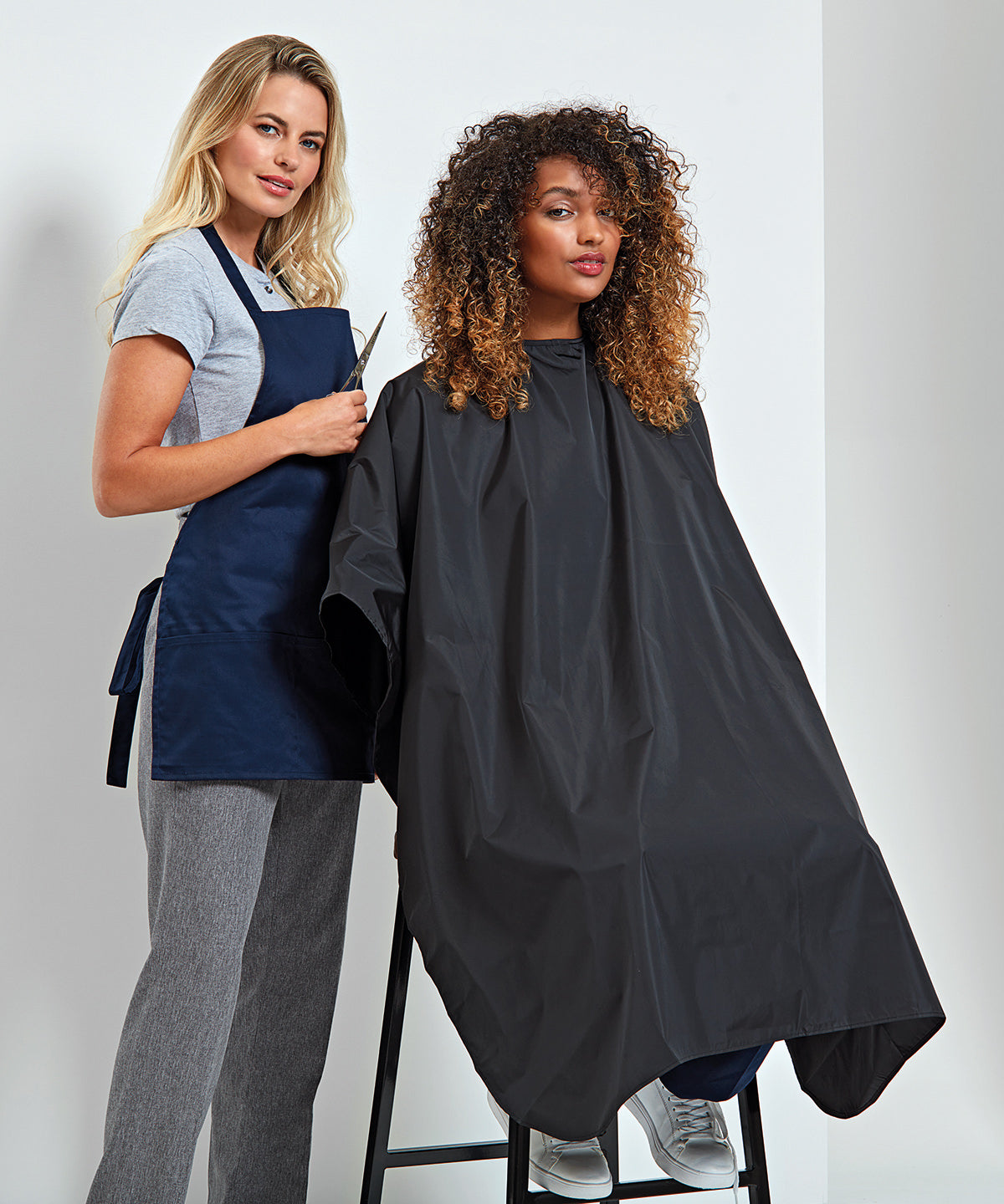 Waterproof salon gown | dark grey