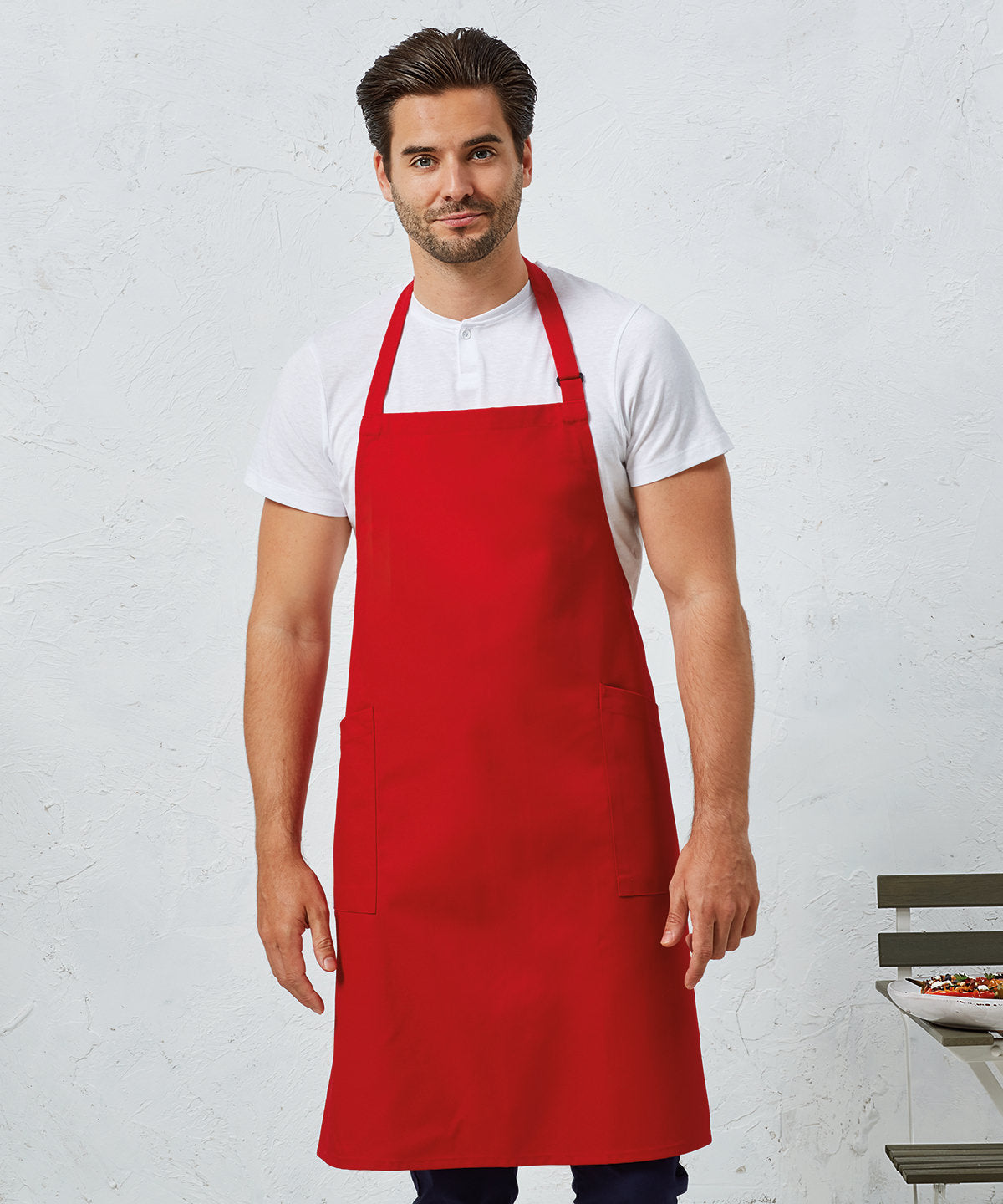 Recycled Polyester  Organic Cotton Apron | black