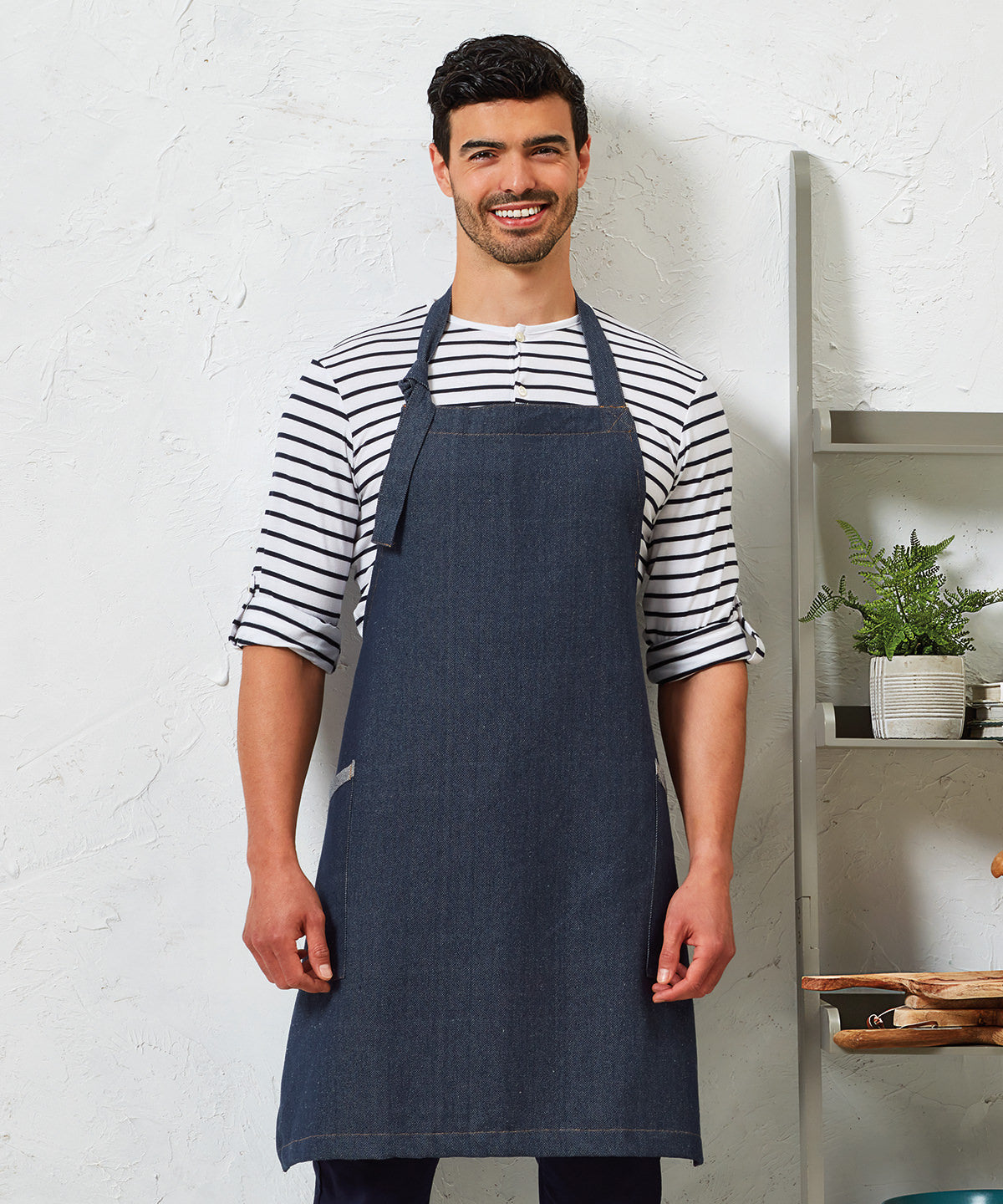 Regenerate Bib Apron | indigo denim