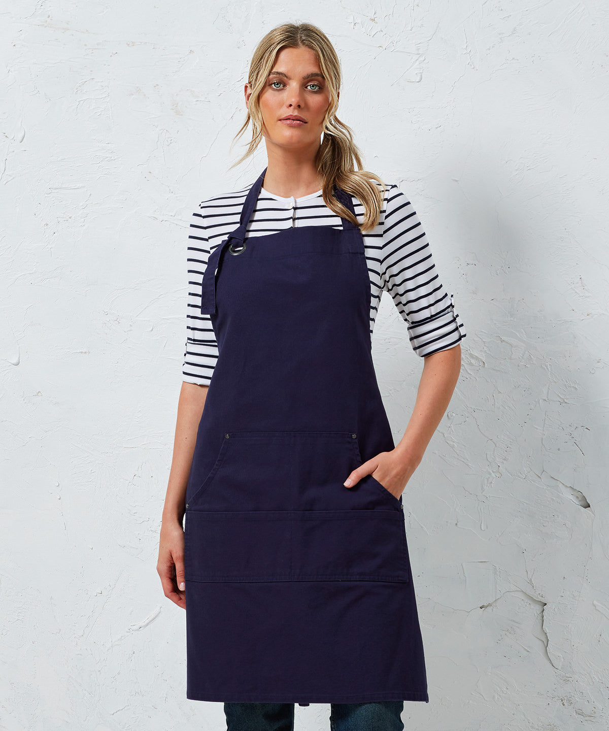 Calibre heavy cotton canvas pocket apron | black