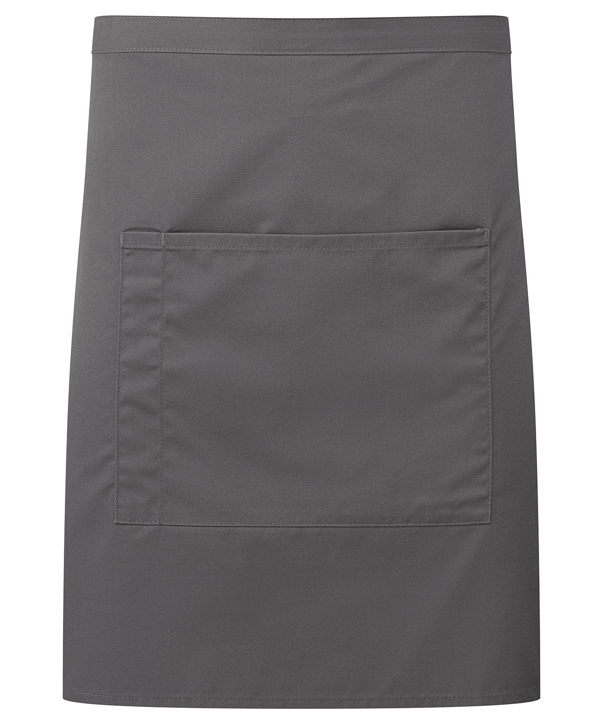 Colours collection mid-length pocket apron | dark grey