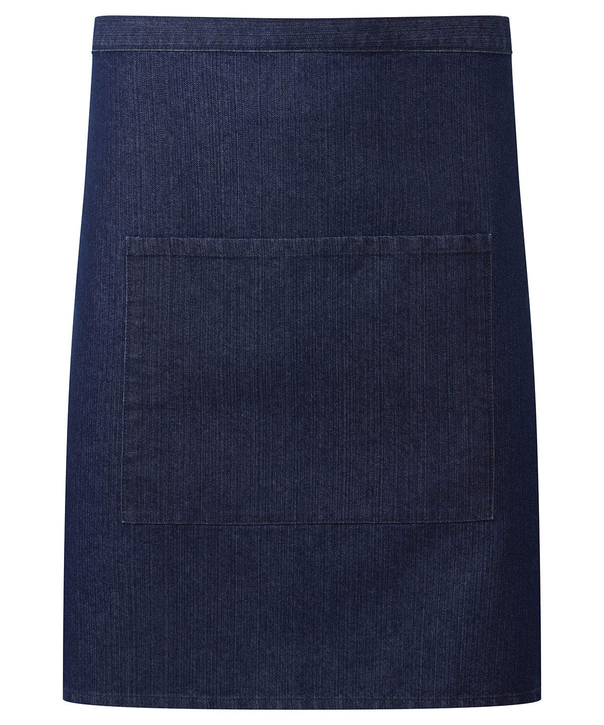 Colours collection mid-length pocket apron | indigo denim
