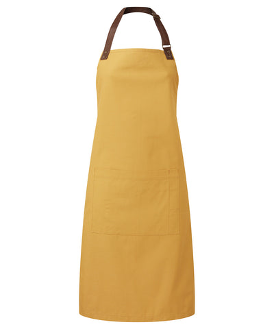 Annex Oxford bib apron | mustard