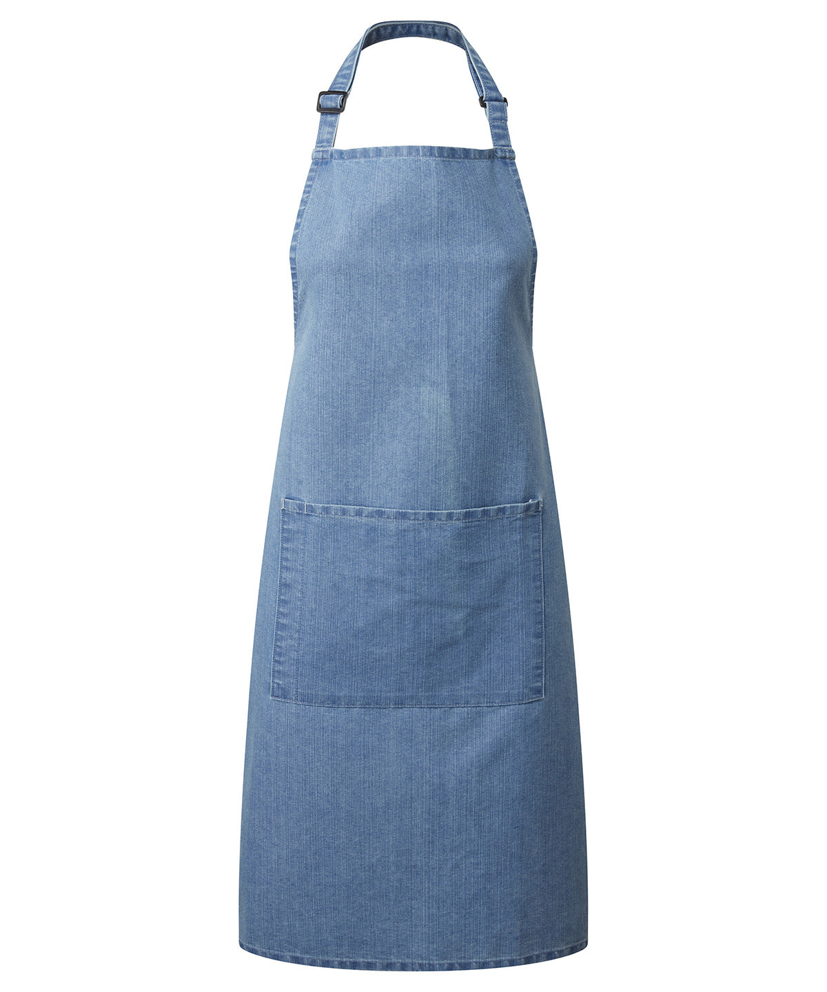 Colours bib apron with pocket | blue denim
