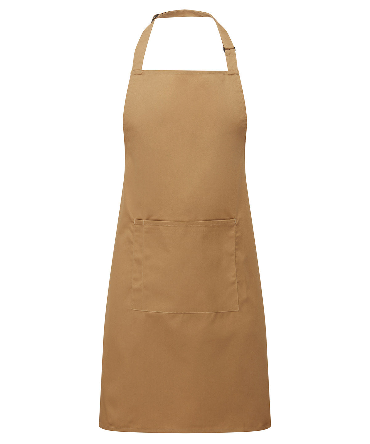 Colours bib apron with pocket | camel