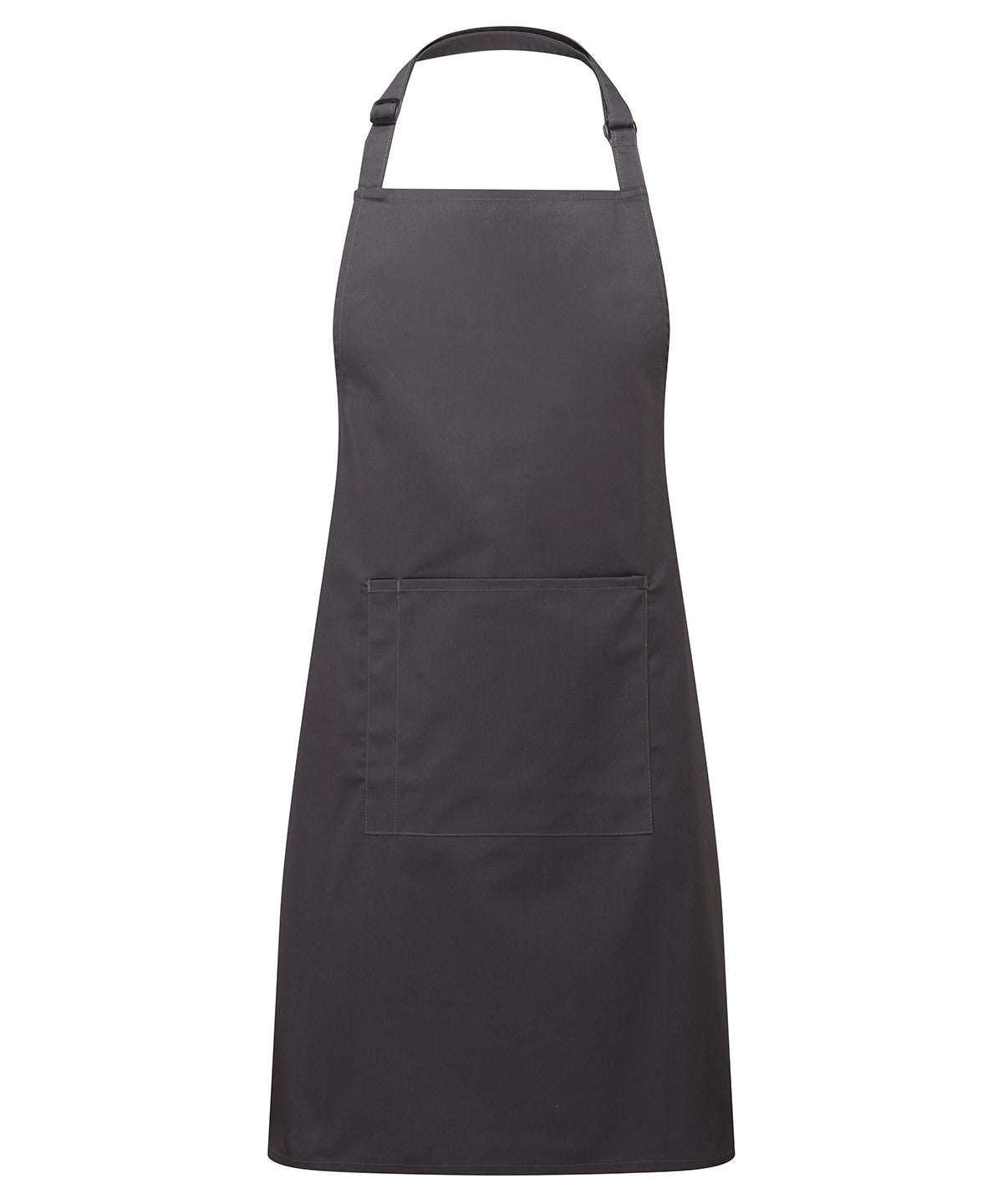 Colours bib apron with pocket | charcoal