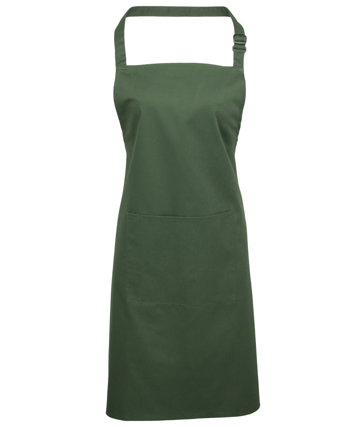 Colours bib apron with pocket | moss