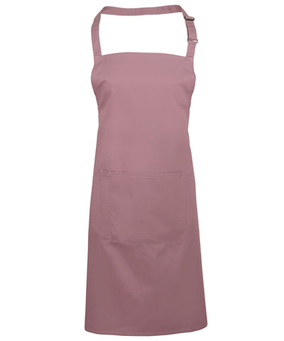 Colours bib apron with pocket | rose