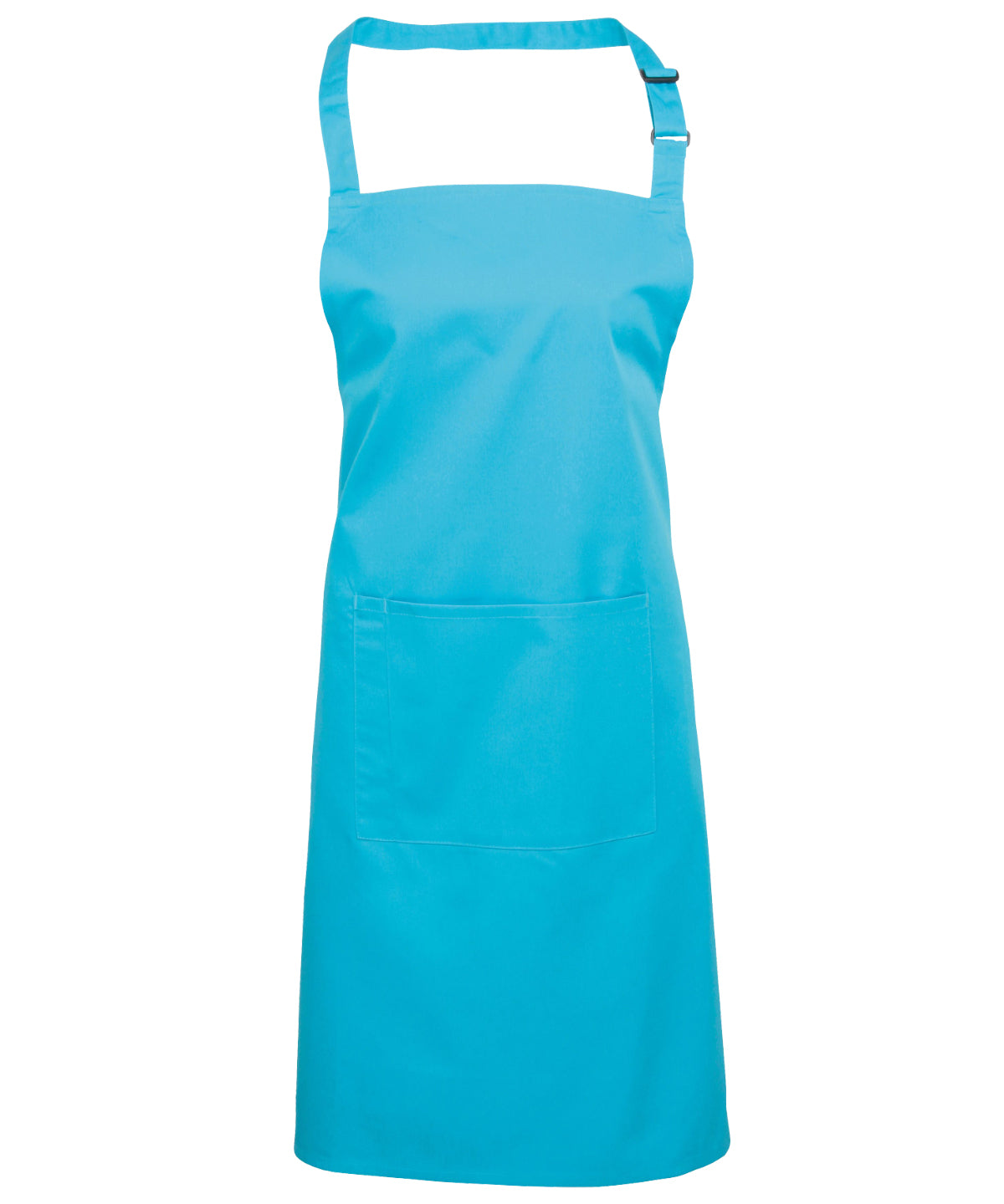 Colours bib apron with pocket | turquoise