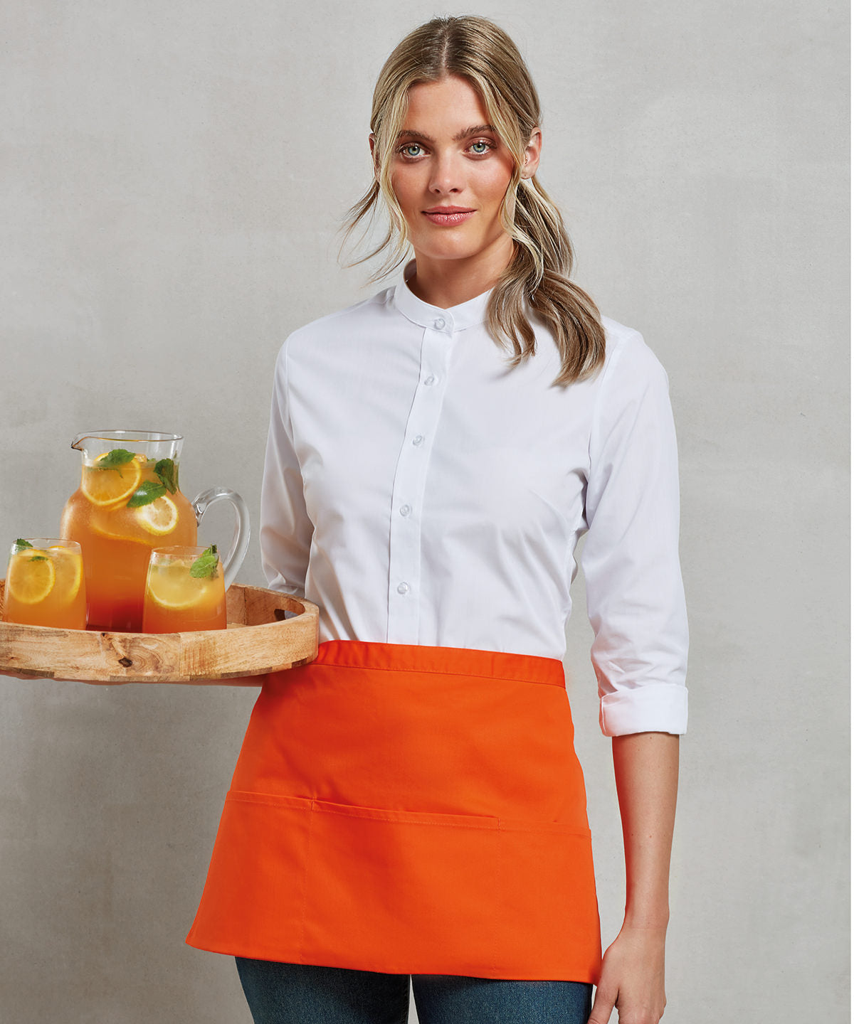 Colours 3-pocket apron | sage