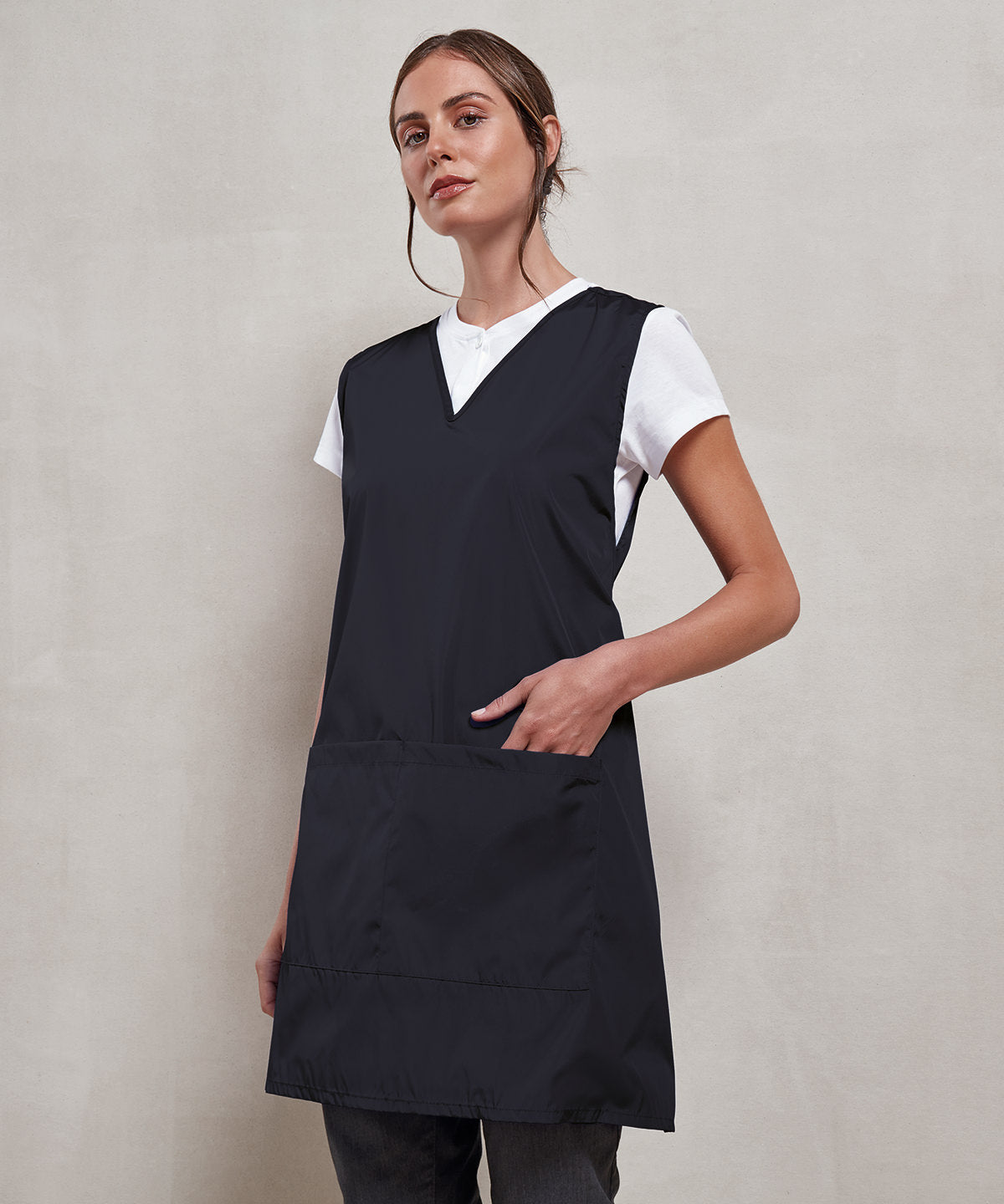 Waterproof wrap around tunic | black