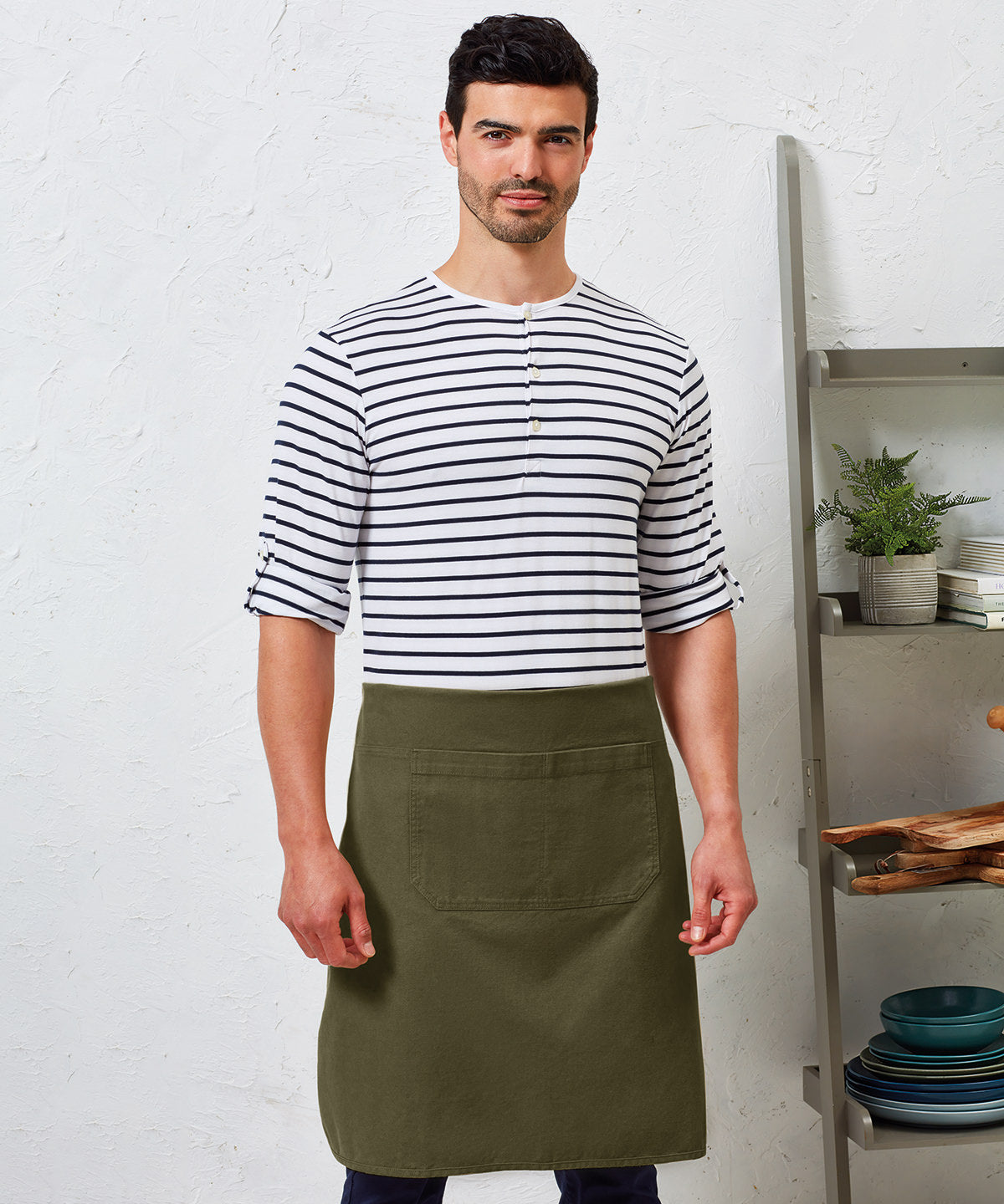 Artisans choice double-pocket canvas apron | black