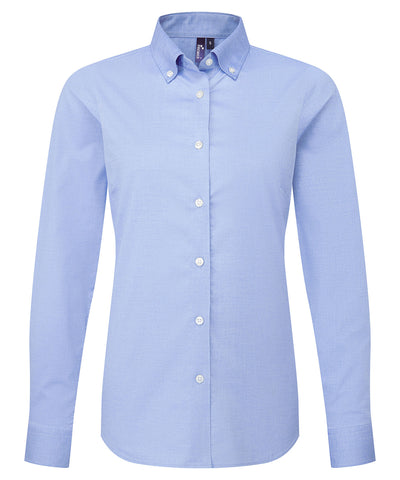 Womens Supreme Oxford long sleeve shirt | oxford blue