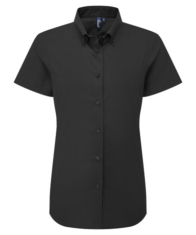 Womens Supreme Oxford short sleeve shirt | black