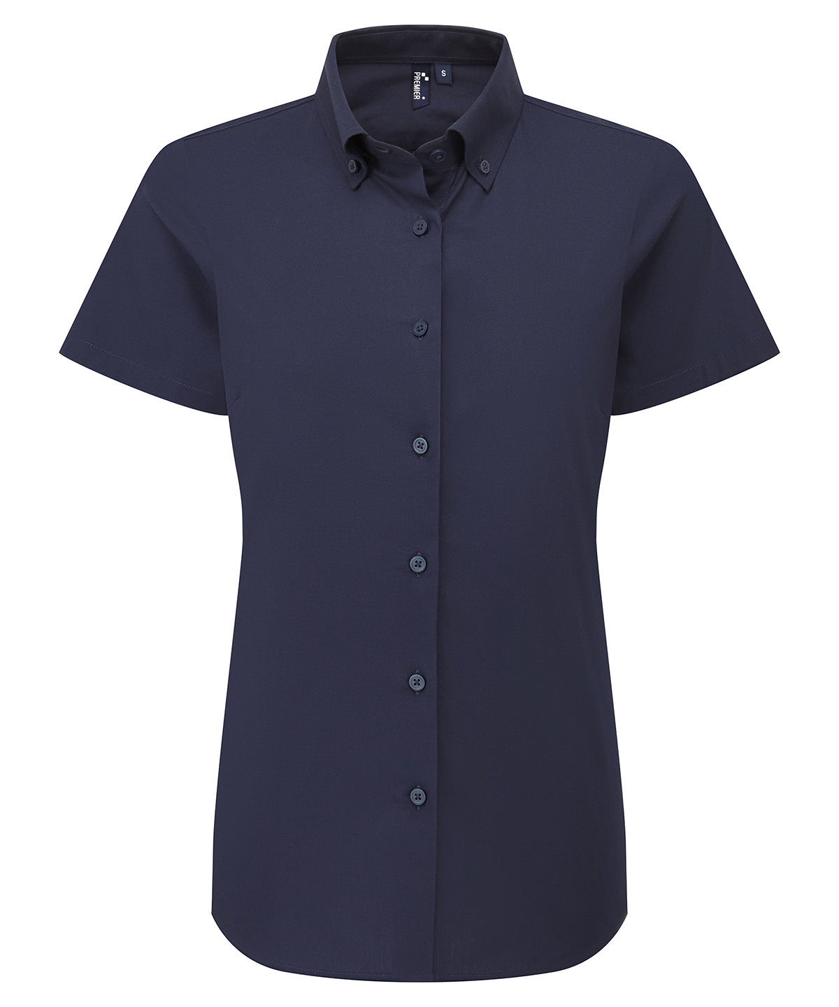Womens Supreme Oxford short sleeve shirt | navy