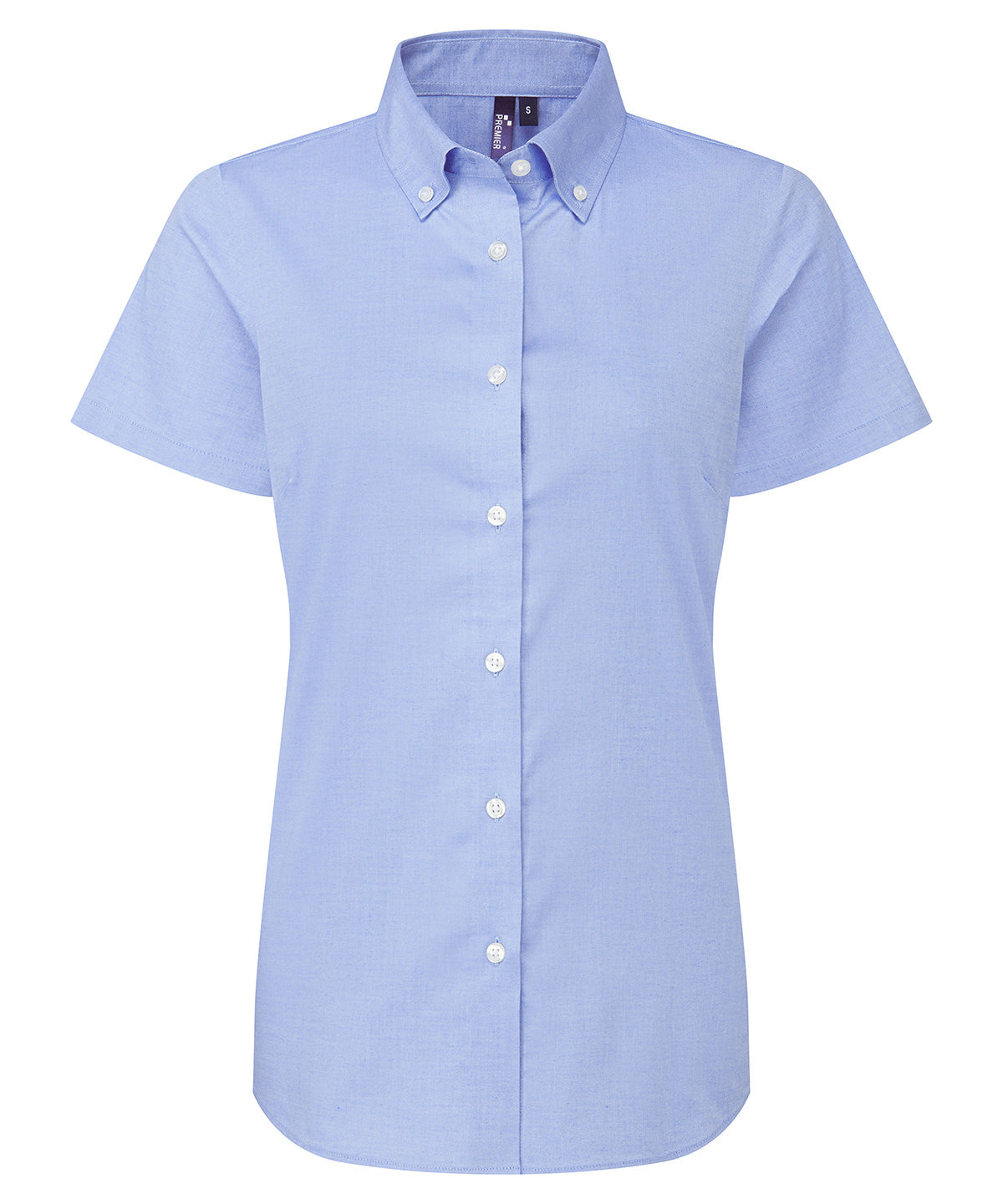 Womens Supreme Oxford short sleeve shirt | oxford blue