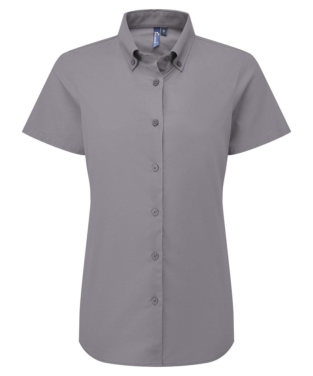 Womens Supreme Oxford short sleeve shirt | steel grey