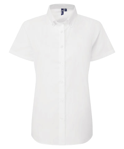 Womens Supreme Oxford short sleeve shirt | white