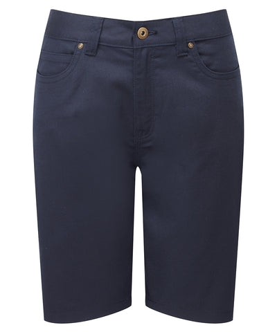 Womens performance chino shorts | navy