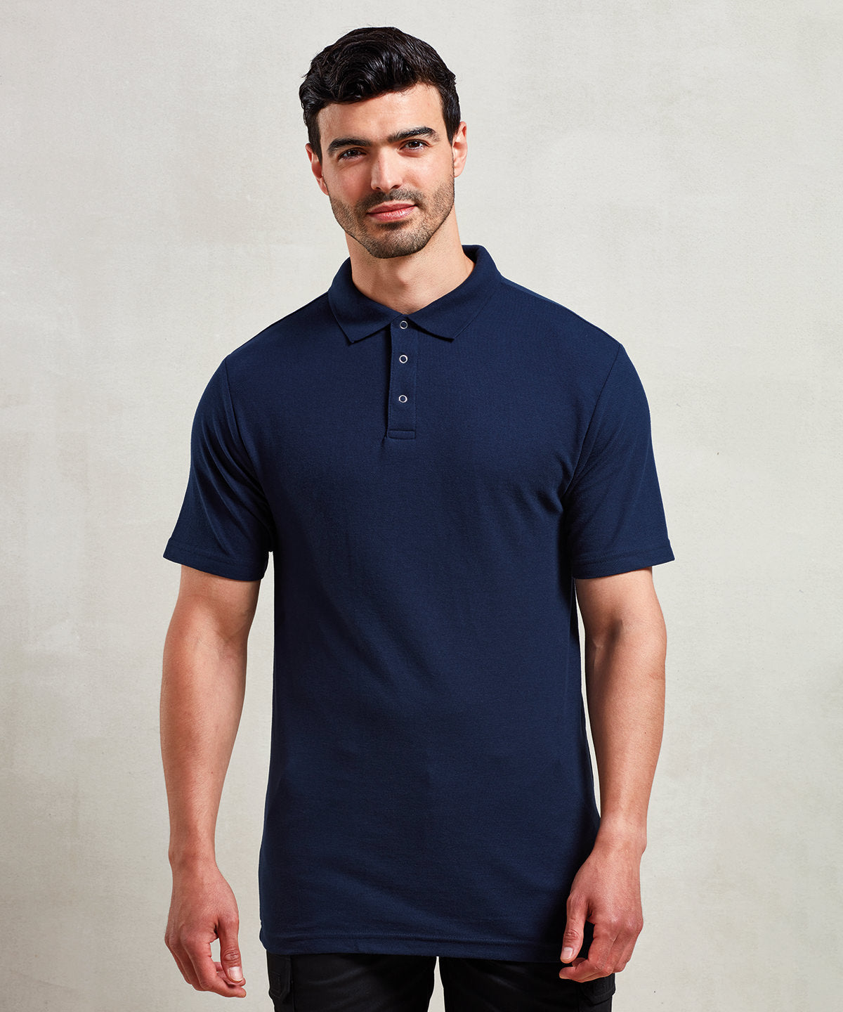 Stud polo | black
