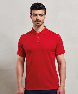 Coolchecker® piqu polo | black