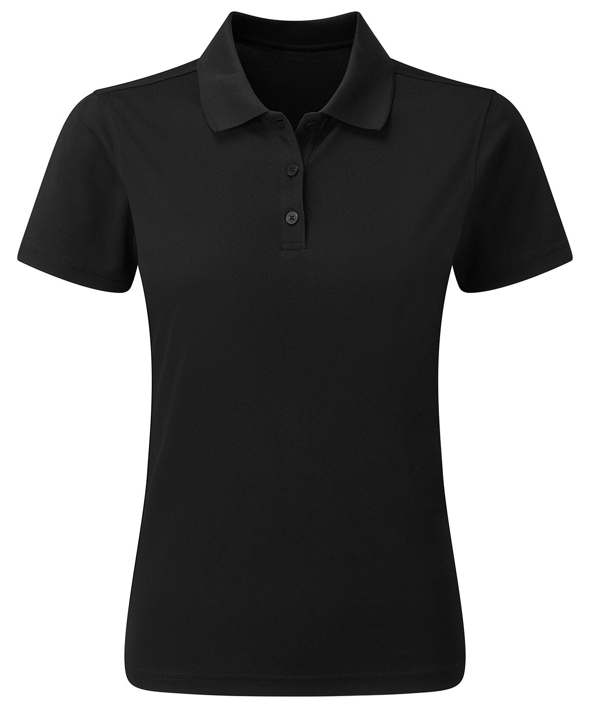 Womens Spun Dyed Recycled Polo Shirt | Black