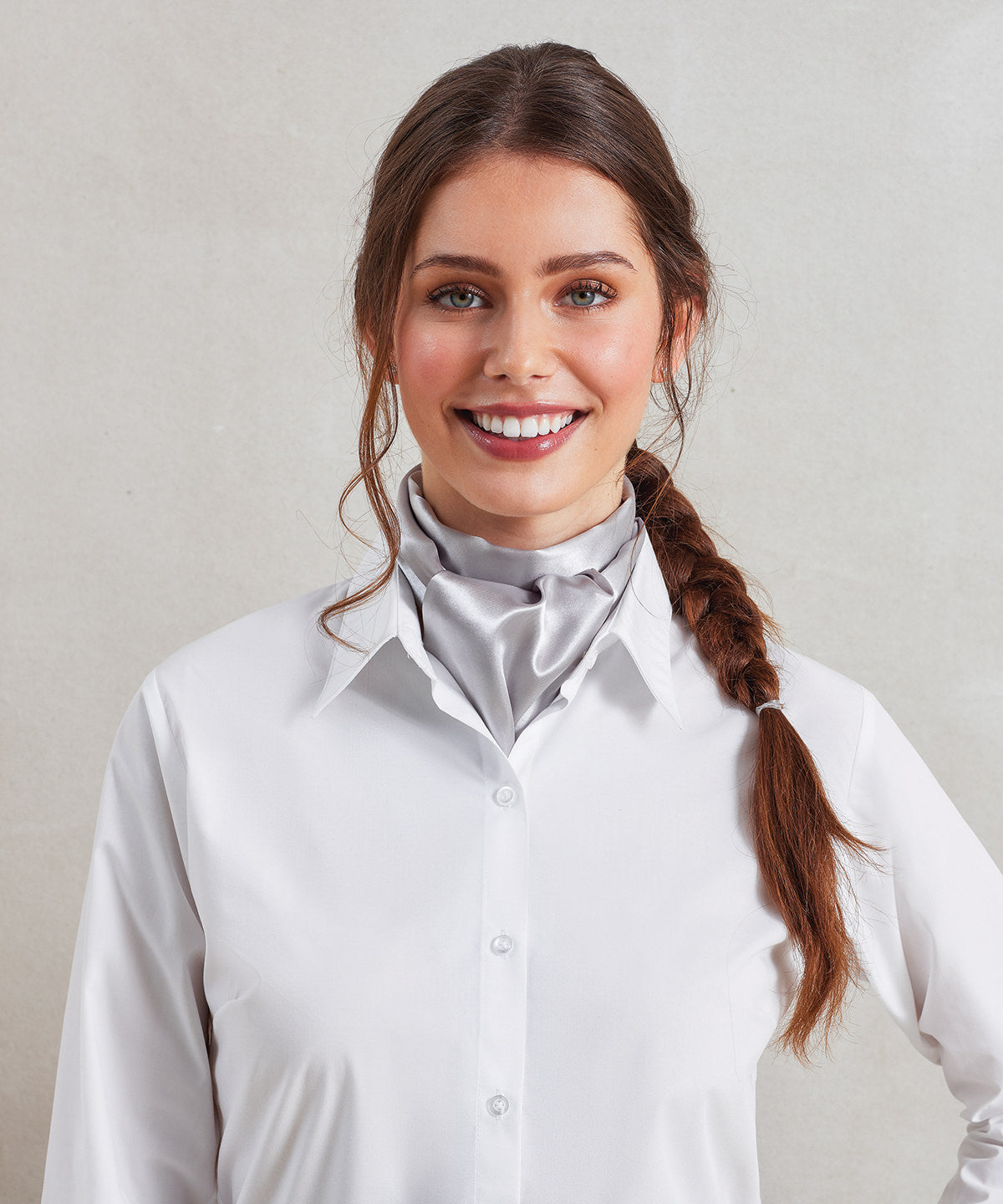 Scarf - plain | mid blue